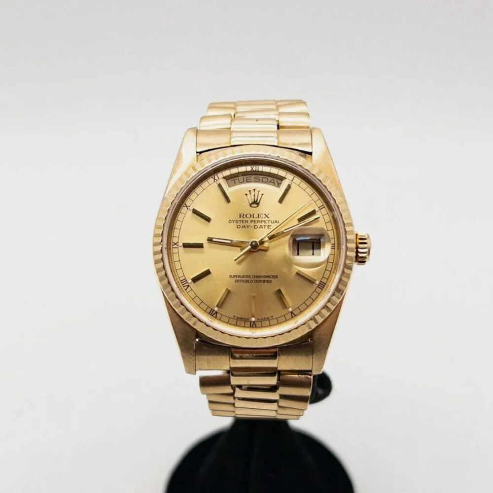 ROLEX DAY DATE PRESIDENT 18k Yellow Gold Mens Watch
